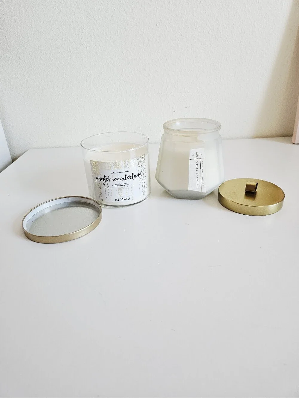 DW Home White Tea & Iris Scented Candle - Gold Lid - 2-Pack